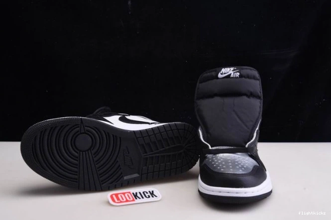 SILVER AIR 1 HIGH CD0461-001 OG JORDAN TOE WMNS 0808